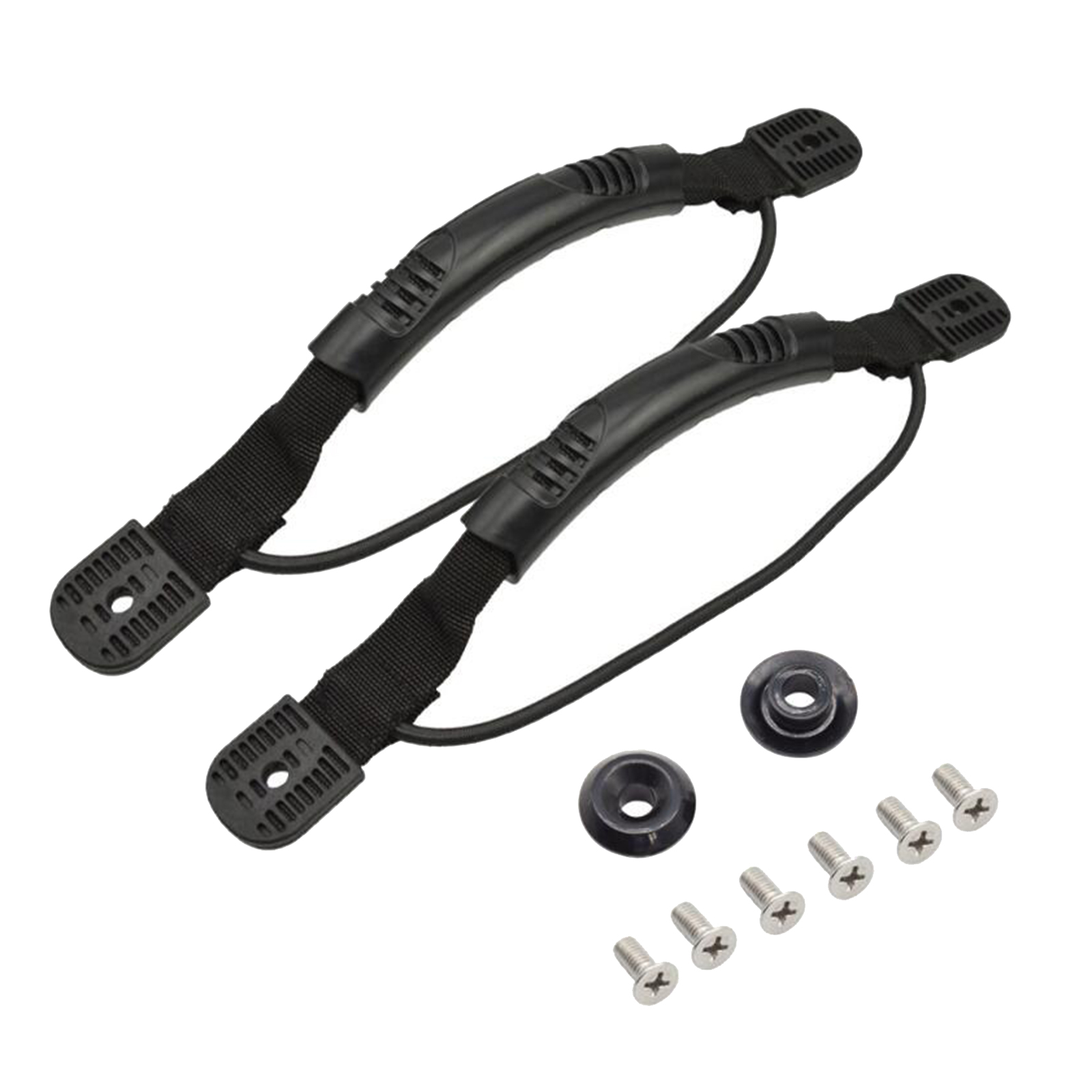 2x Plastic Side Mount Replacement Marine Boat Carry Handle Hand Rail Hardware Yacht Raft with Installing Screws