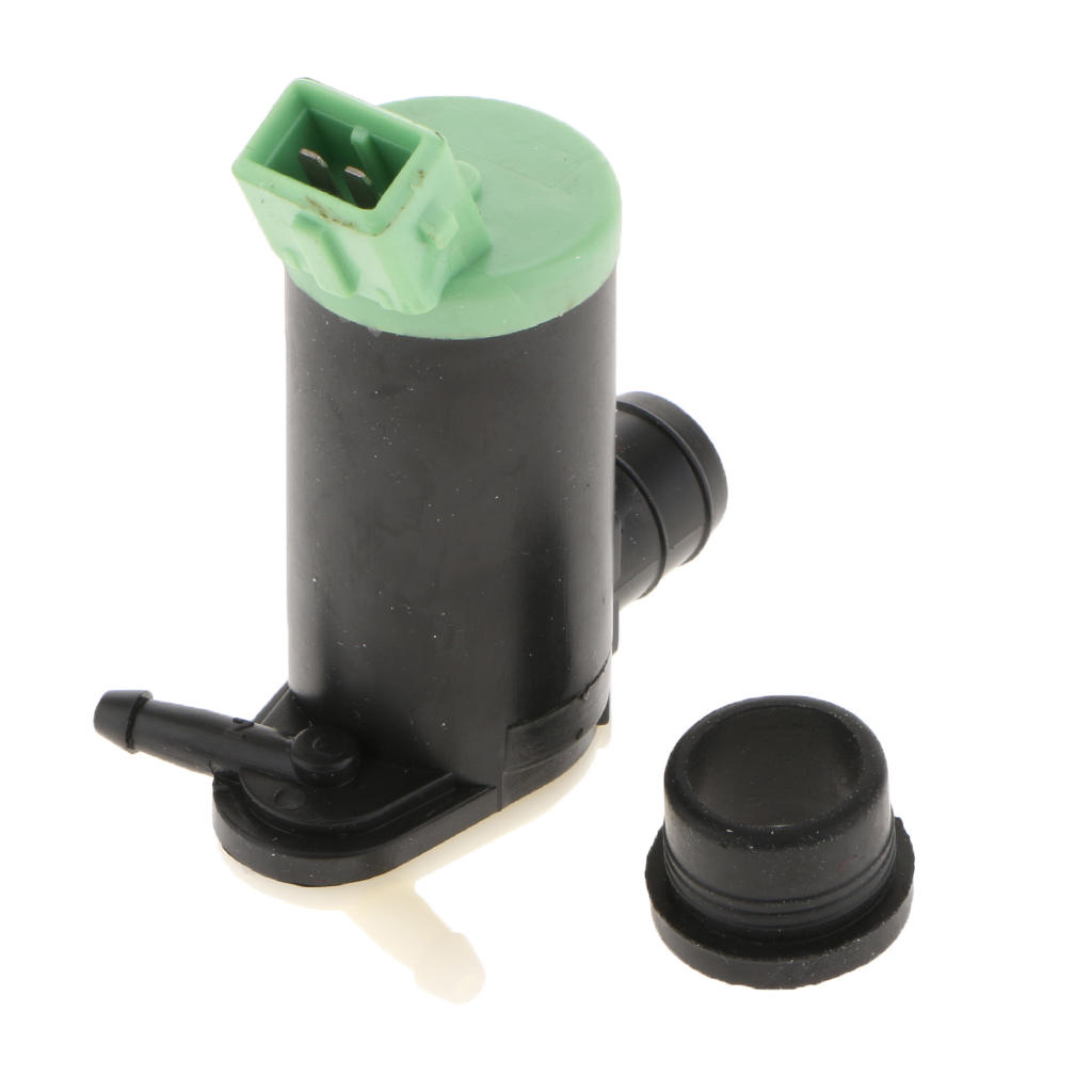 Twin Outlet Washer Pump for Peugeot 106 206 306 406 806 Windshield Cleaning w/ Rubber Grommet