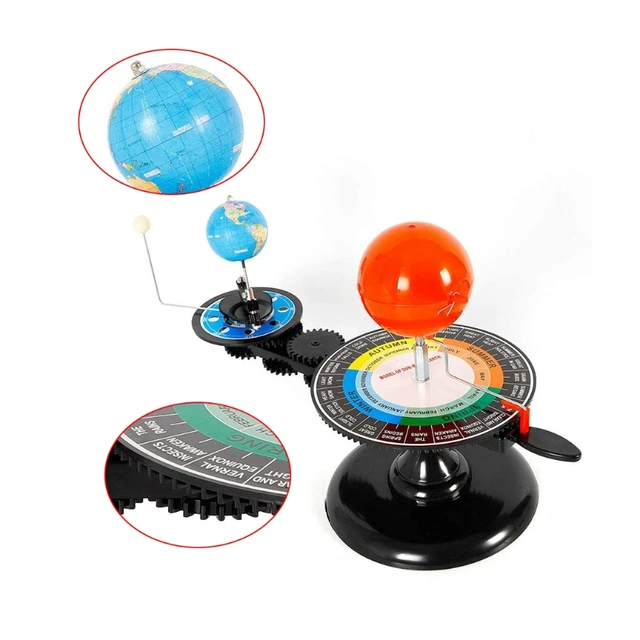 Solar System 3 Globes Sun Earth Moon Orbital Planetarium Model Astronomy  Demo - AliExpress