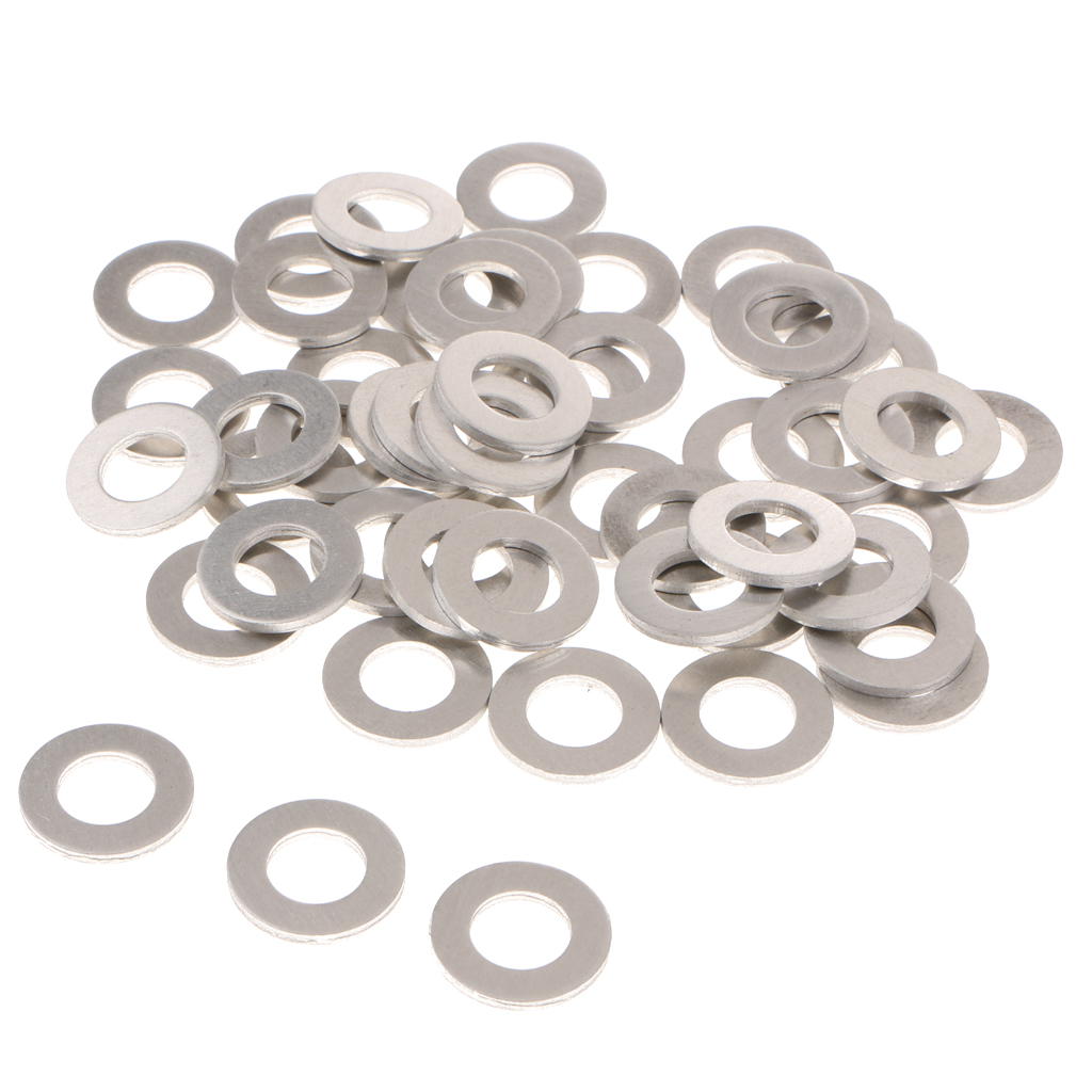 50x Aluminum Oil Drain Plug Gasket Washers for Toyota, Replacement for The Part