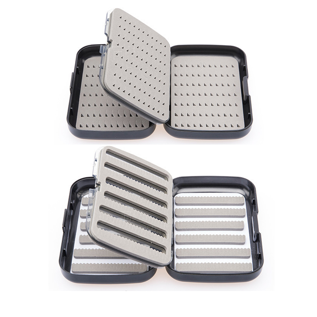 Waterproof Storage Baits Hooks Box Fly Fishing Double Side Lures Flies Box