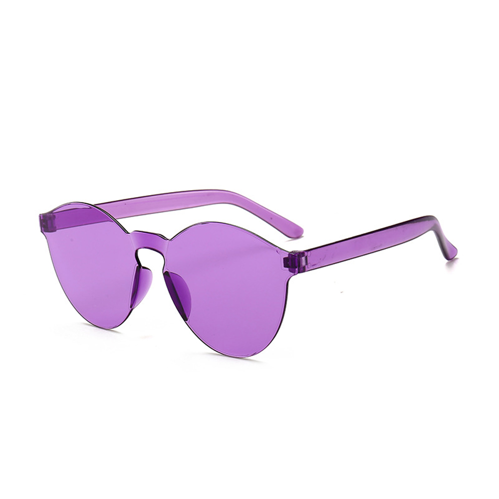 MUSELIFE Einteilige rahmenlose Sonnenbrille Damen Großhandel Mode Farbsonnenbrille Bonbonfarbene Brille Top Trendige Brillen – Detail 9