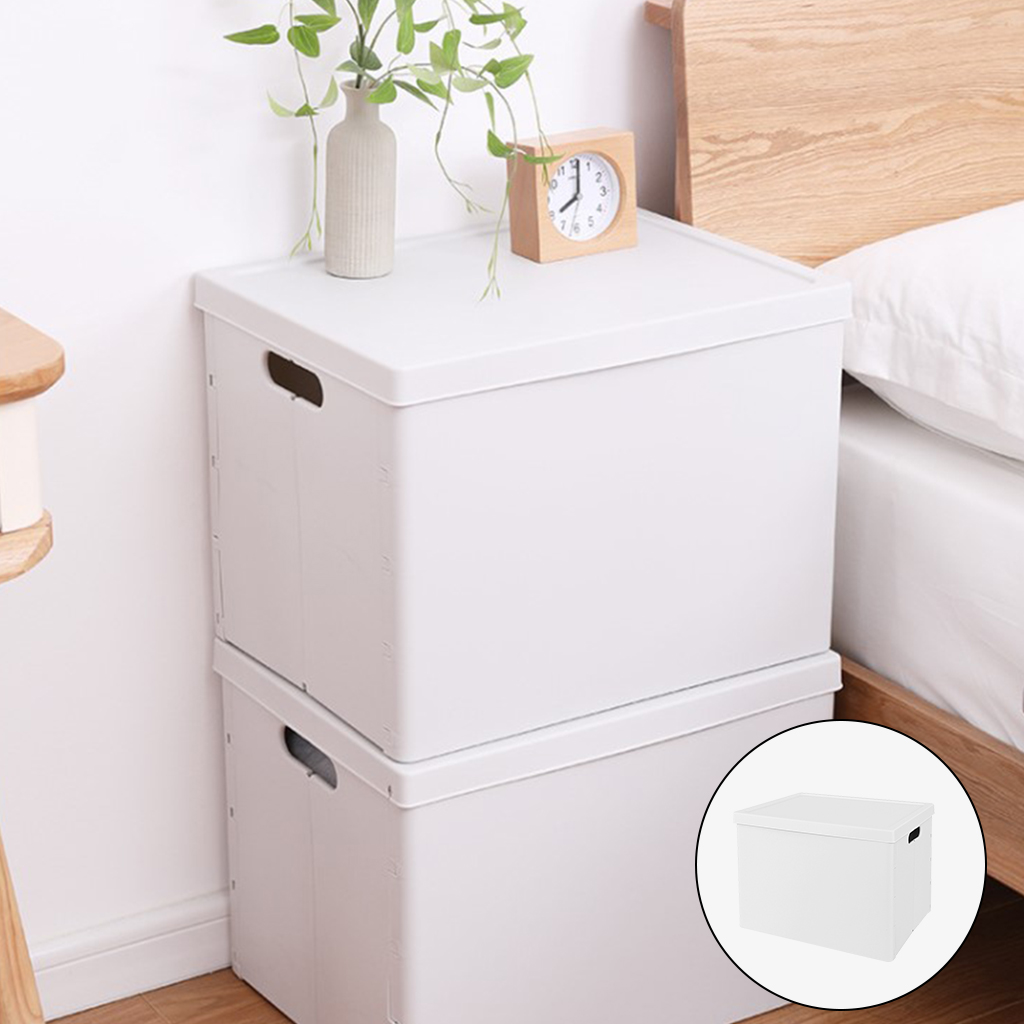 Plastic Collapsible Storage Box Snack Grocery Clothes Organizer Tool Box Trunk Car Travel Storage Bins Need to Assemble