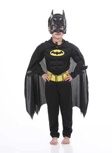 Batman Costume Carnevale Calda Tuta Bambino Boy Costume Baby