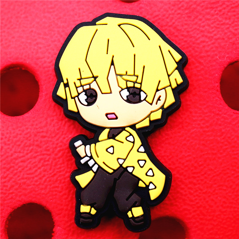 Japan Comics Style PVC Shoe Charms Cute Sandals Accessories Shoes Buckle Decorations fit Croc JIBZ Kids X-mas Party Gifts U253