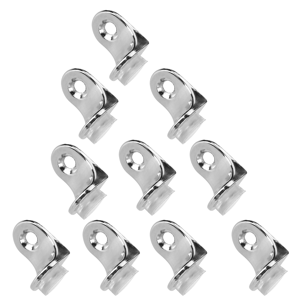 10pcs Glass Shelf Right Angle Fixing Clip Bracket with Suction Cup for Home Tool