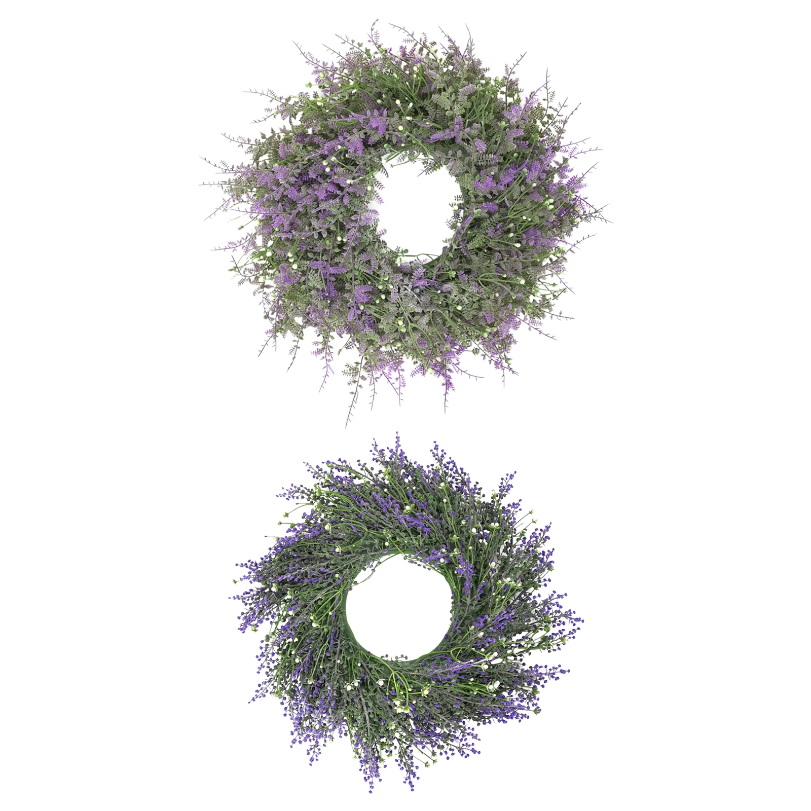Artificial Lavender Wreath 18inch Large Purple Leaf Wreath for Festival Celebration Front Door Wall Window Party Decor
