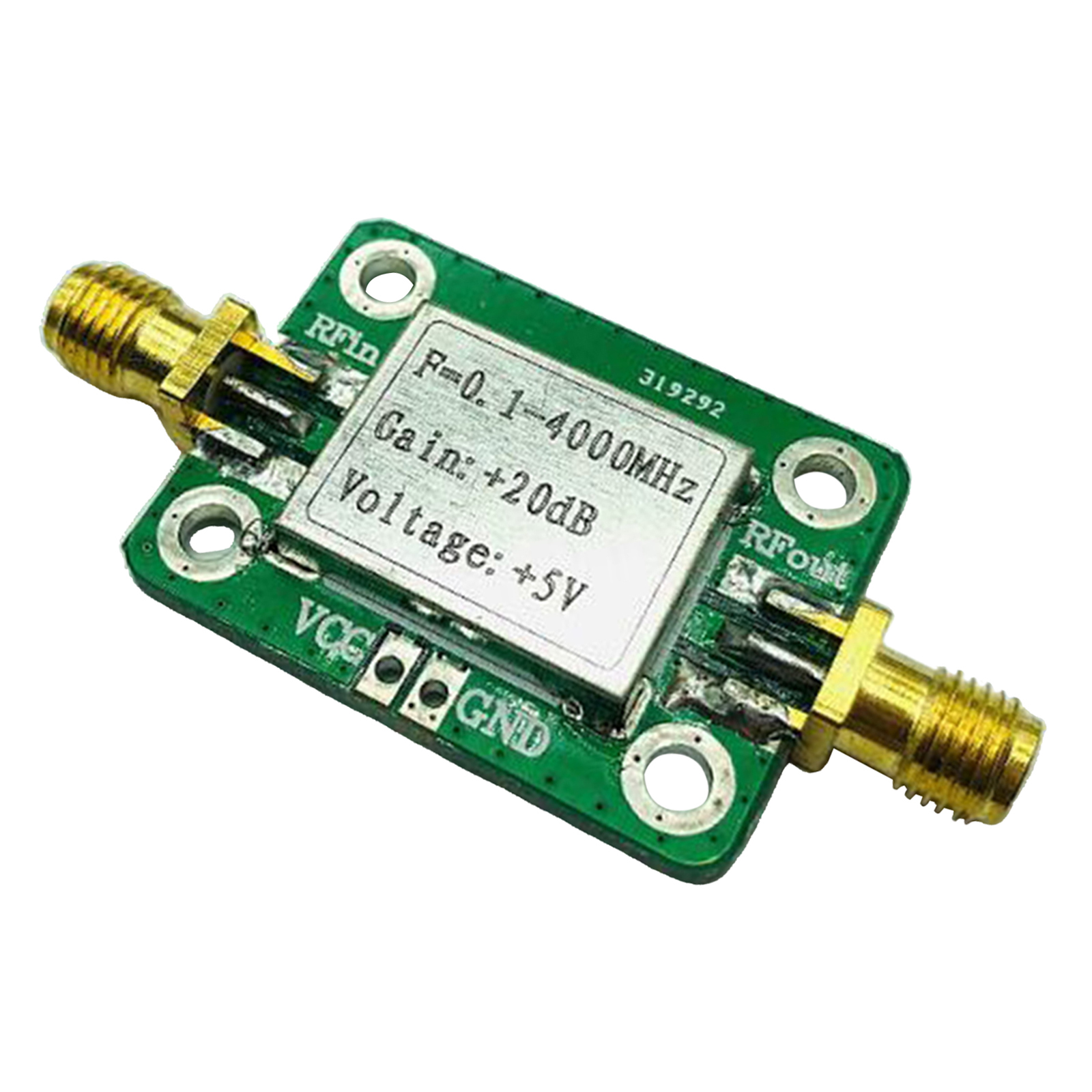 0.1-4000MHz RF Amplifier Board Module Wideband 3.3--5.5VDC for FM Radio Beidou Receiver