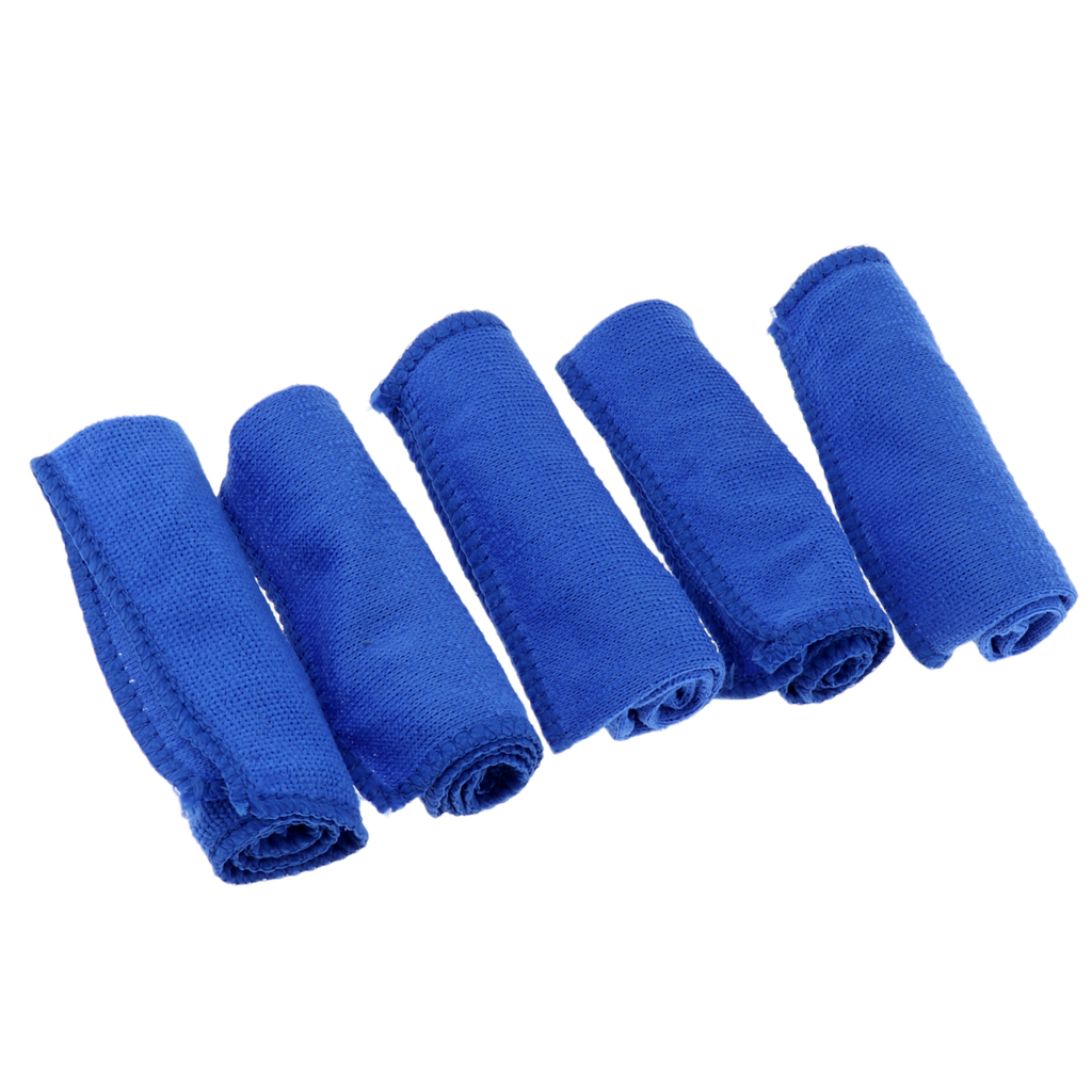 5pcs Quick-Dry Microfiber Towel for Cars Bikes Household Polishing Cloth Rag Wiper