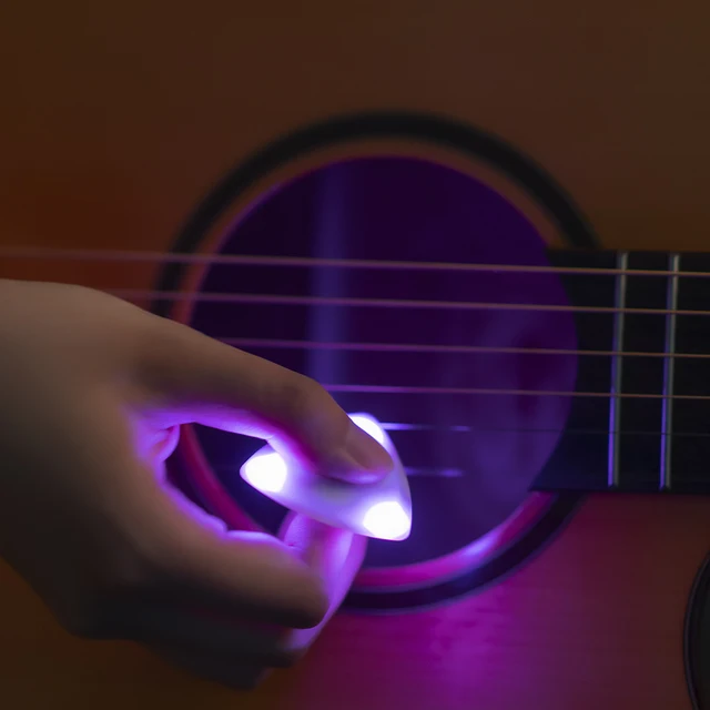 Médiator De Guitare D'éclairage LED, Accessoires De Guitare