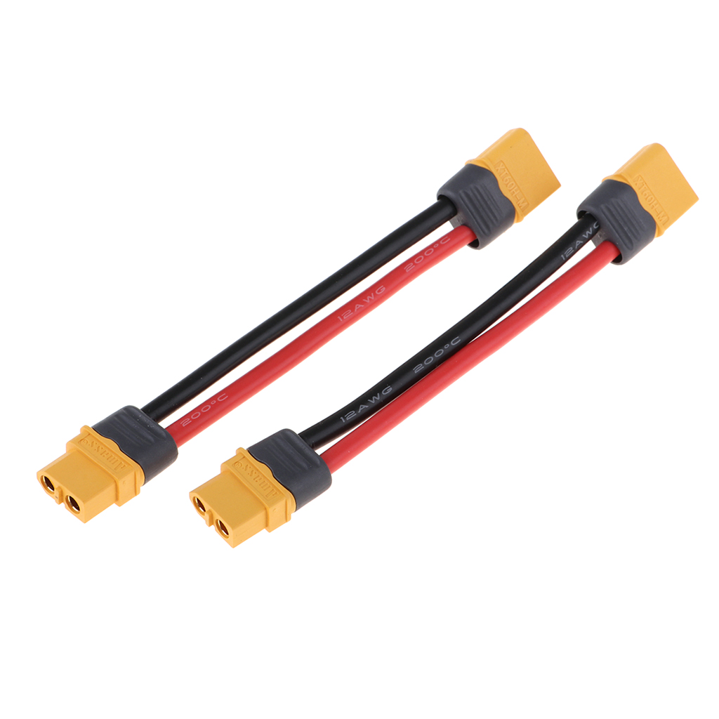Lipo Battery Convert Line Adapter XT60 Male Female Socket Cable Line 40cm 2x