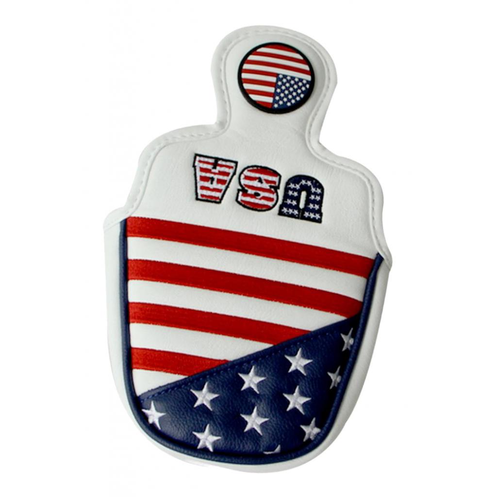 Professional Square Shape Mallet Golf Putter Cover Headcover with Magnetic