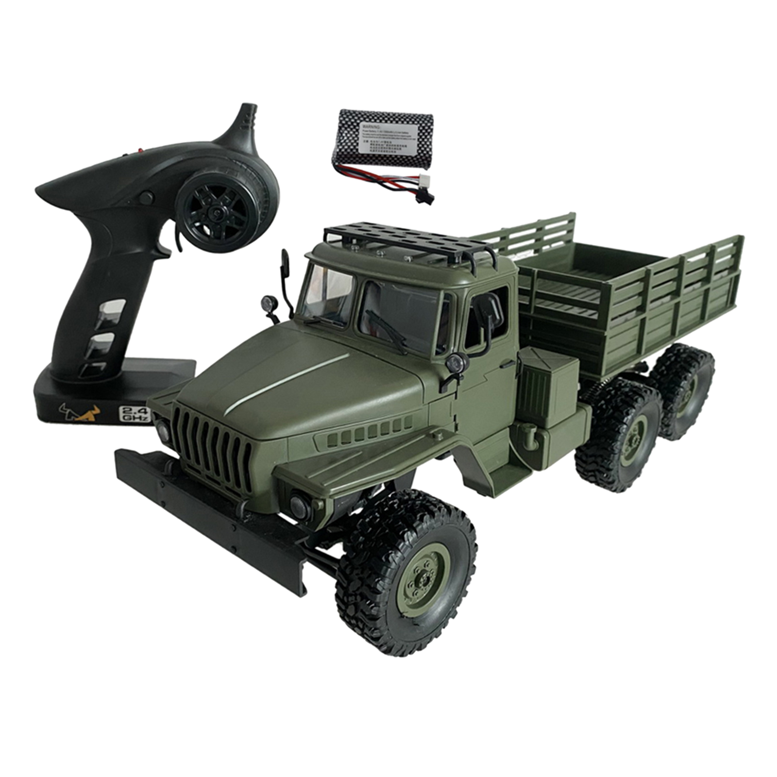 1/16 MN88S RC Car 6WD Off-Road Military Truck with Headlight Toy Gift for Kids