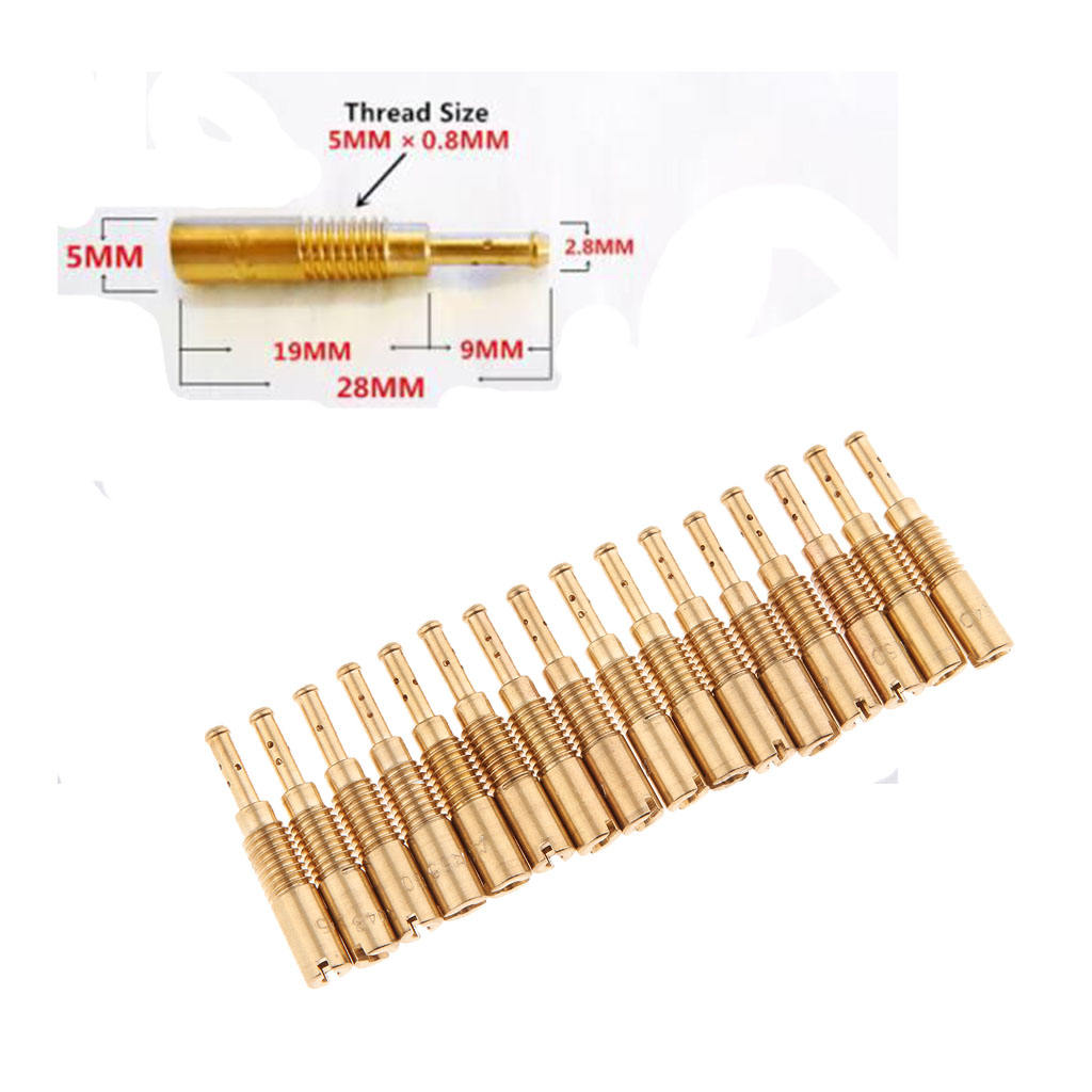 16pcs Carburetor Slow Pilot Jet Carburator for  Carb PZ19 PB16/18/20/30 - 60 Injector Nozzle Motorcycle Carburetors Parts