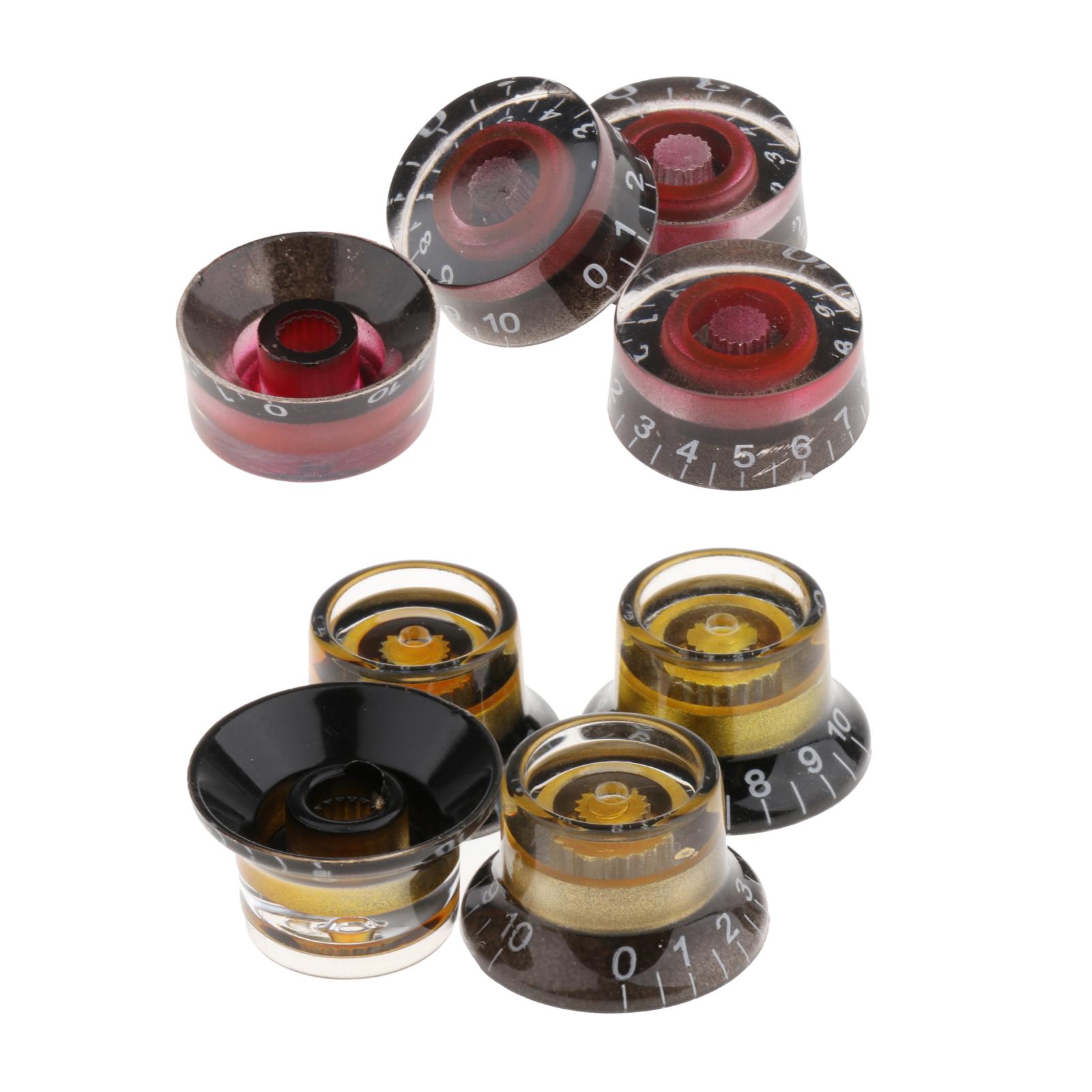 Guitar Tone and Volume Knobs w/ Number Top Hat for LP Parts Accessories