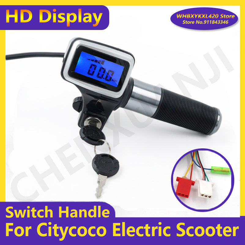 60V LCD Schalter Griff Display Getriebe High und Low Speed Nachtlicht für Citycoco Modifizierte Zubehör Teile – Detail 4