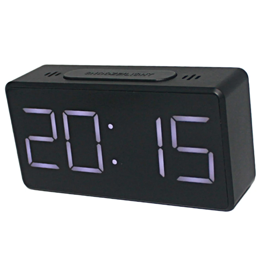 LED Digital Alarm Clock Full Range Brightness Dimmer, Adjustable Alarm Volume,