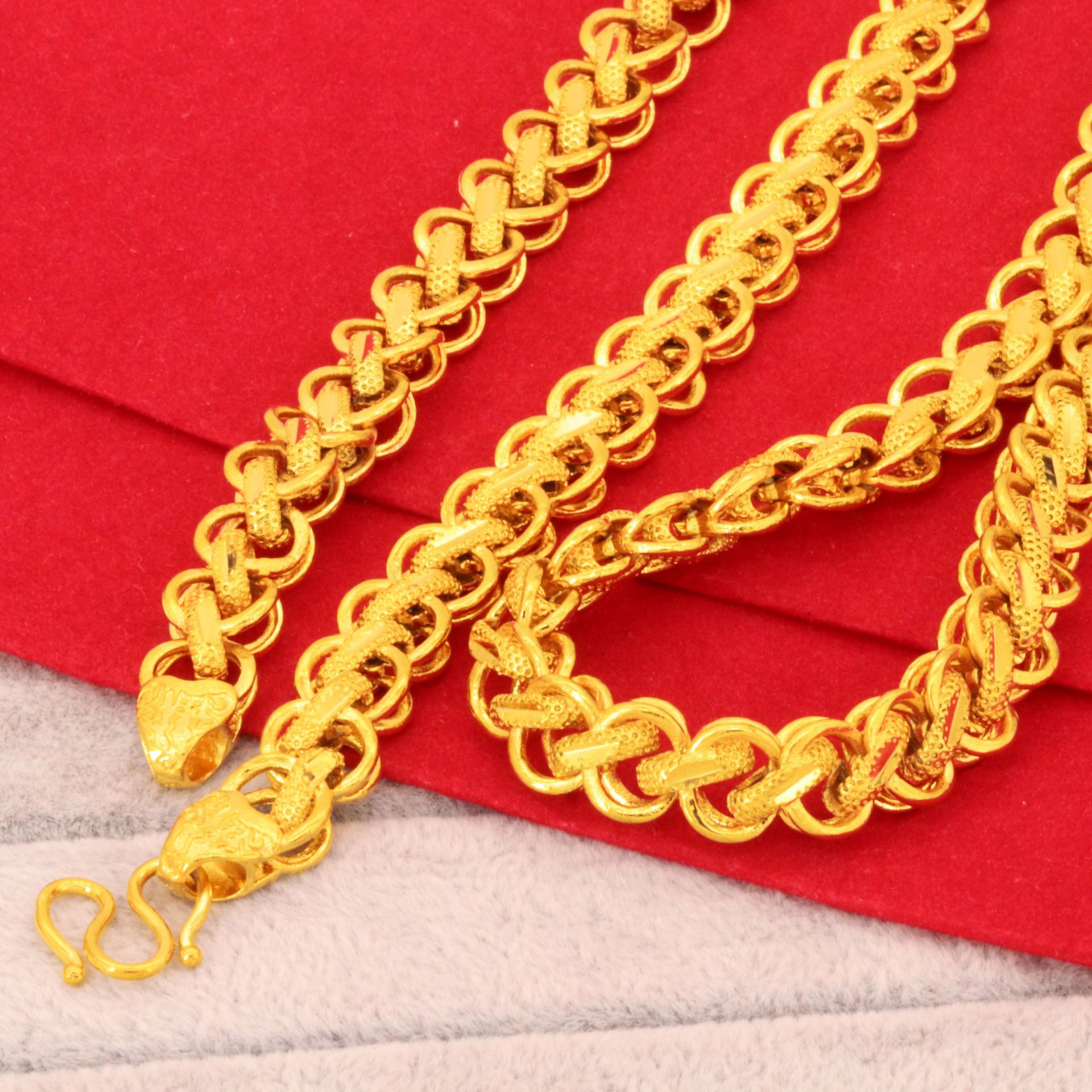 2021 24K Sand Gold Plated Multi faceted 