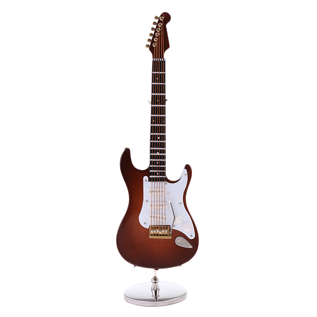MagiDeal 1/6 Scale Wood Electric Guitar Model for 12 Inch Action Figure Accessory Kids Toys