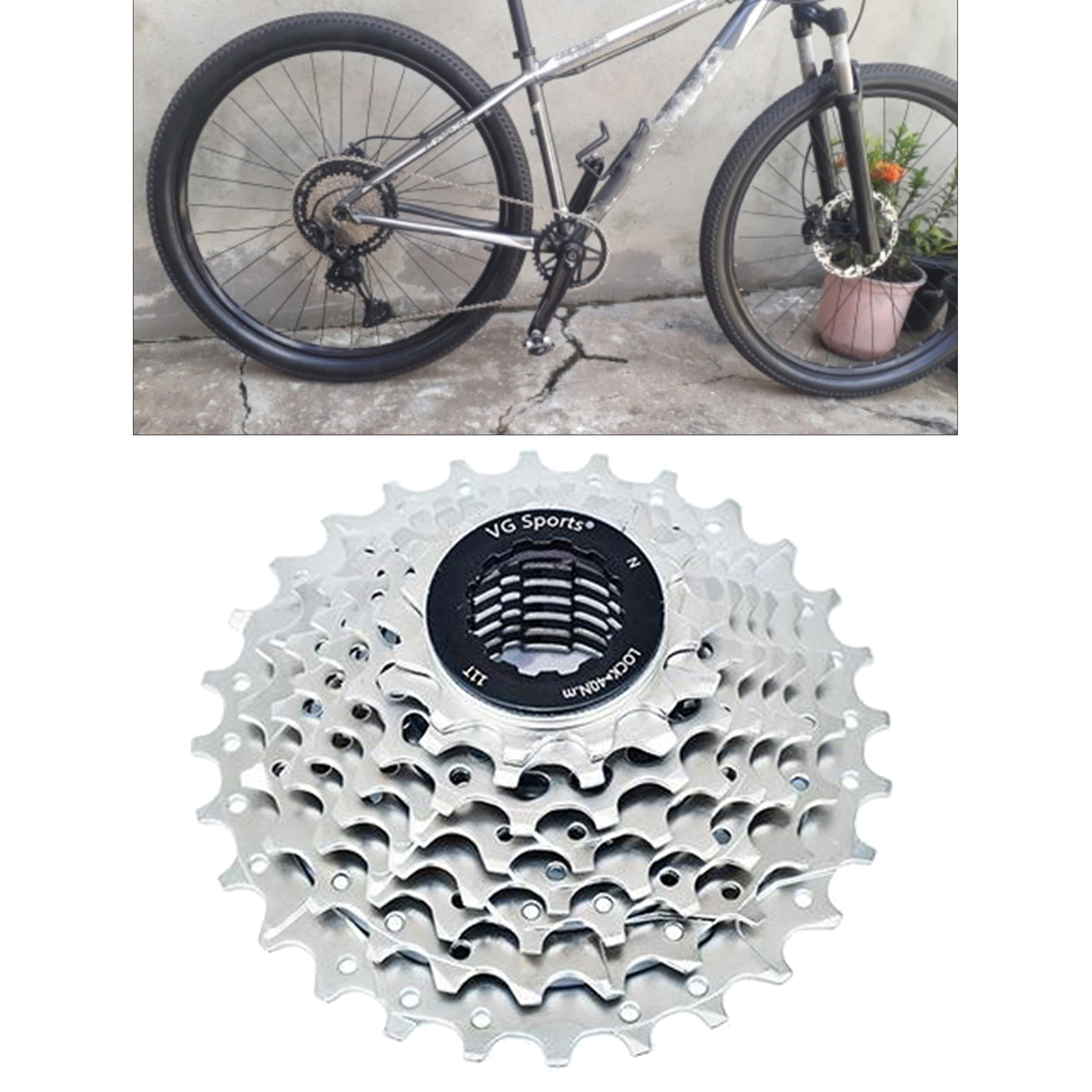  Freewheel 8 9 10  ​​11-25T / 46T Solid Steel Teeth Flywheel Sprocket Replacement Mountain Road Bike Fixed Cog