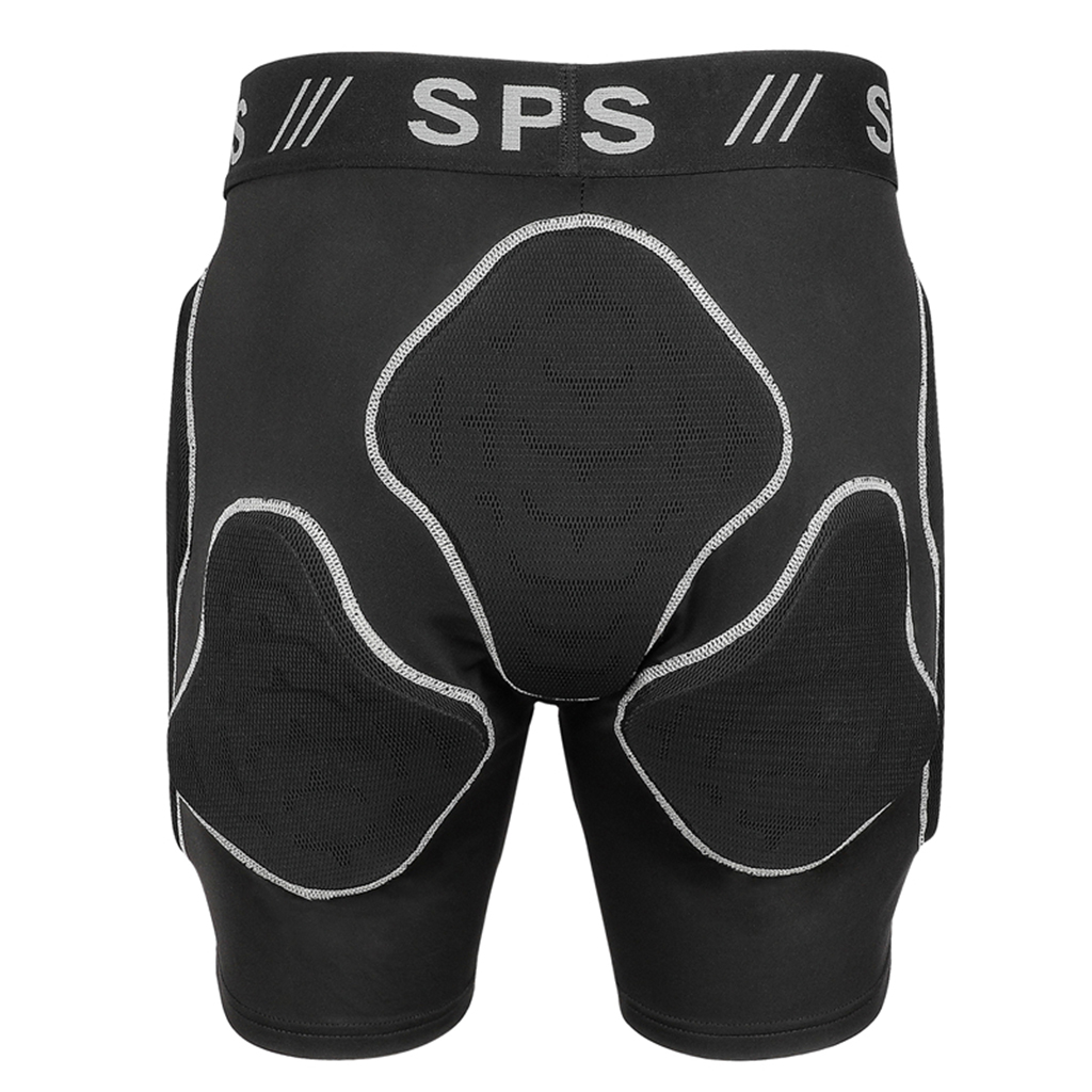 Skating Protection Hip Paded Short Pants Protective Gear Guard Black