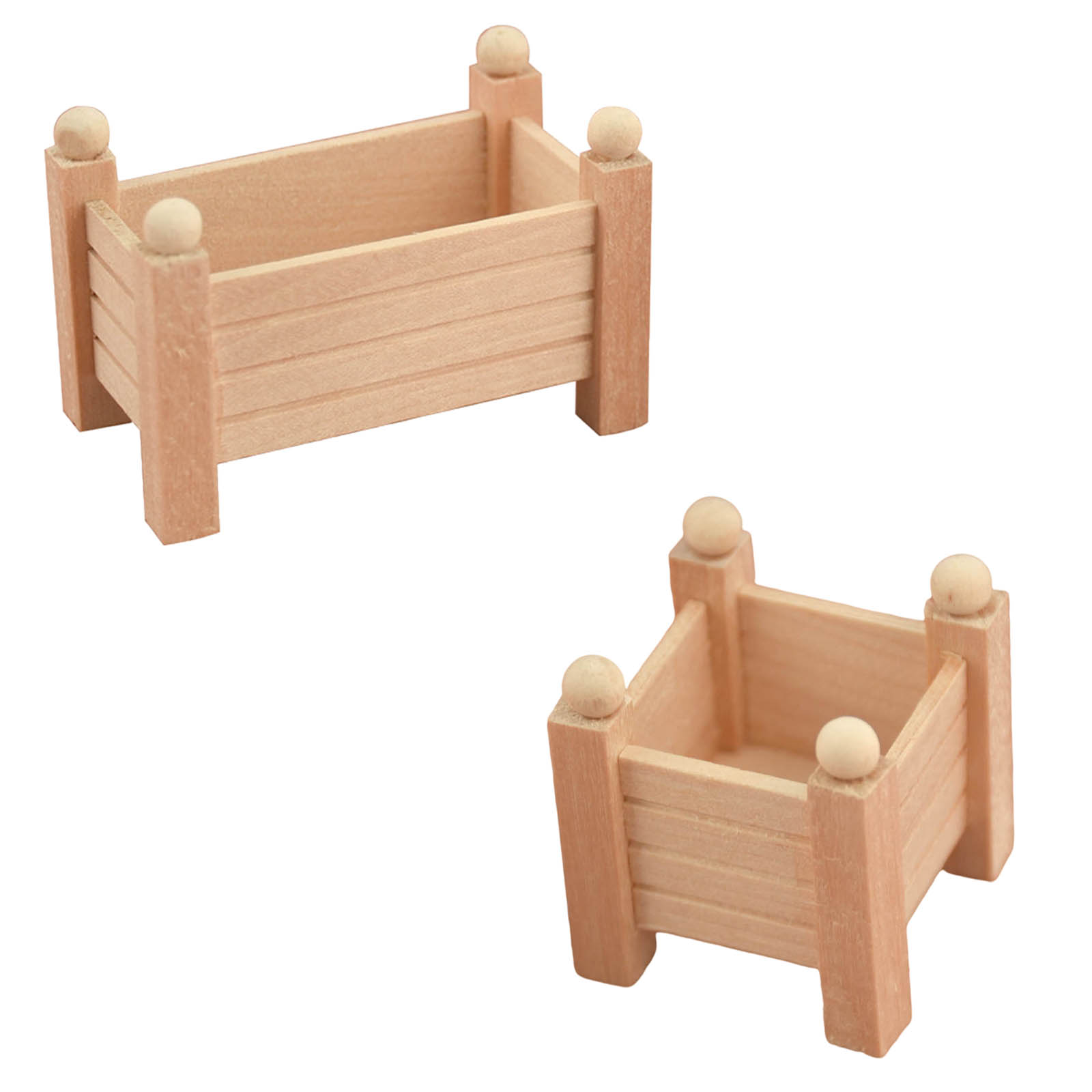1:12 Miniature Wood Flower Stands Shelf Dollhouse Furniture Accessories