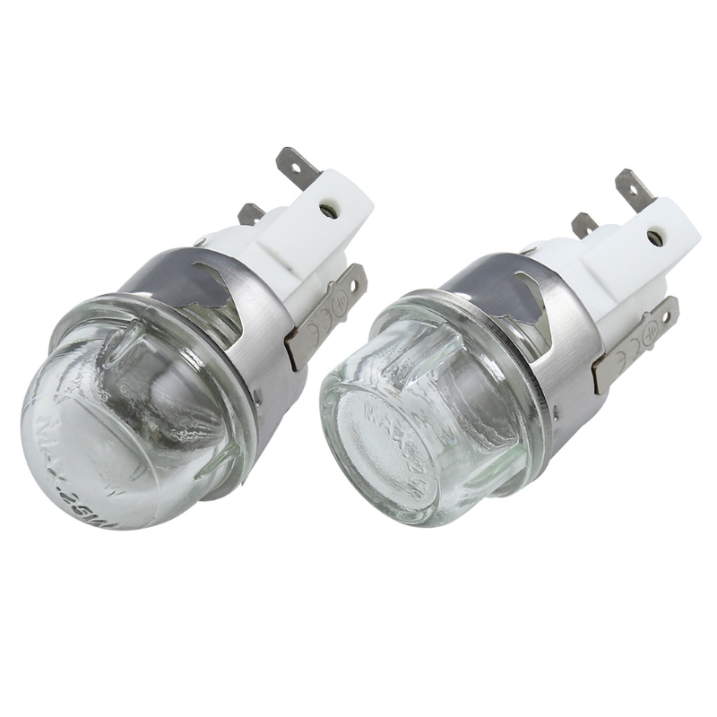 Description Picture 2 of itemOven Bulb Microwave Lamp w/ Base 25W Round Head/Flat Head Tempered Glass Voltage 110V / 250V Heat Temperature Resistant