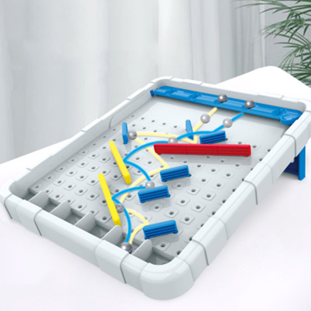 Steel Marbles Puzzle Maze with 40 Trace Cards Challenge Maze Track Family Table Board Game Thinking Logical Toy for Kids Adult