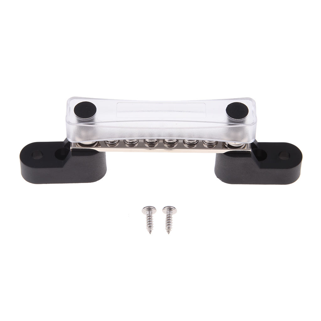 6 Way Bus Bar Electric Terminal Junction Block 12-48v For Truck Boat Car