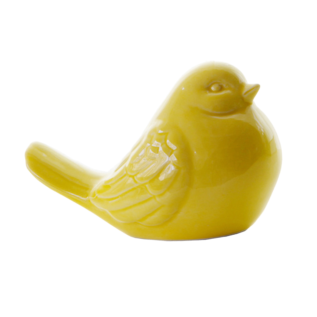 Glazed Ceramic Birds Porcelain Bird Figurine Statue Home Decor Mini Bird Ornaments