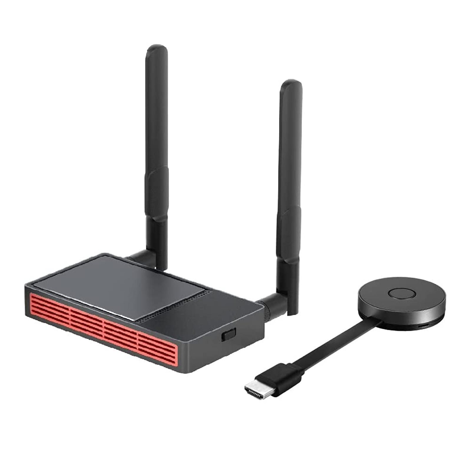 Wireless  Transmitter w/Receiver Wireless Display Dongle Mirroring Screen Plug and Play for Laptops PC Phone