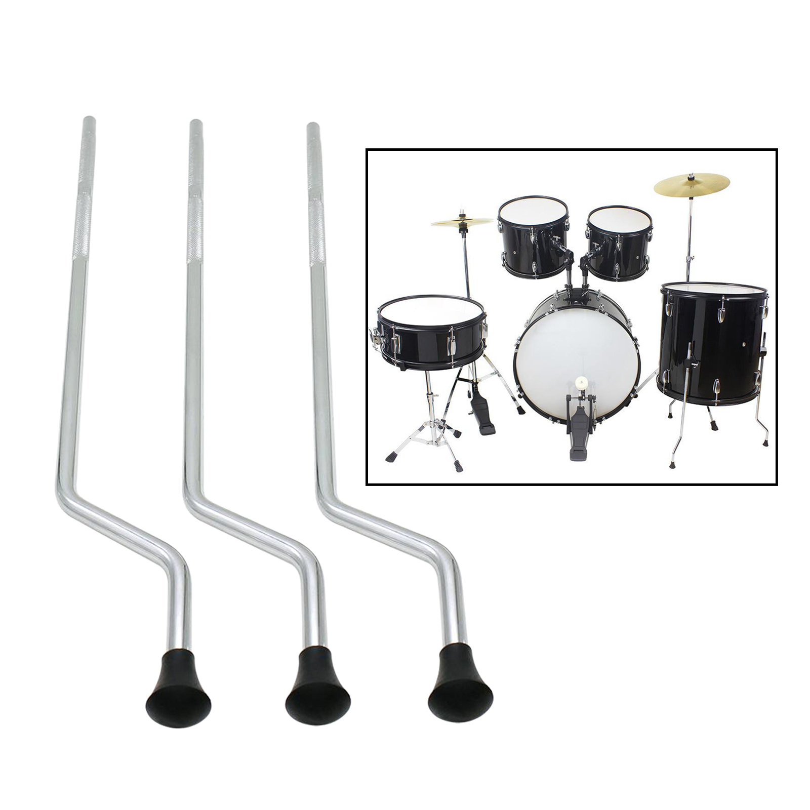 Floor Tom Drum Legs Support Anti-Slip Percussion Replacement Parts DIY