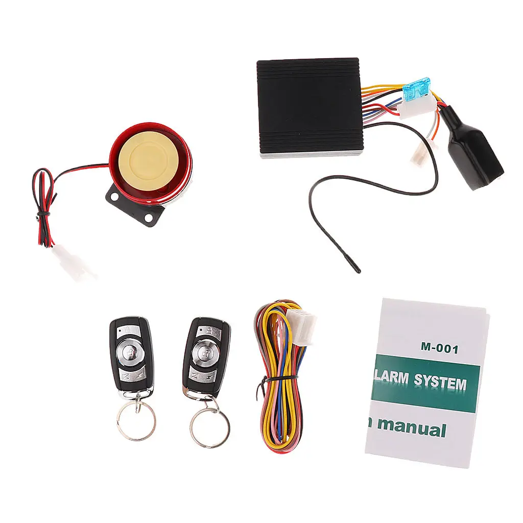 Universal Motorcycle Anti-theft Alarm Security System Engine Remote Control