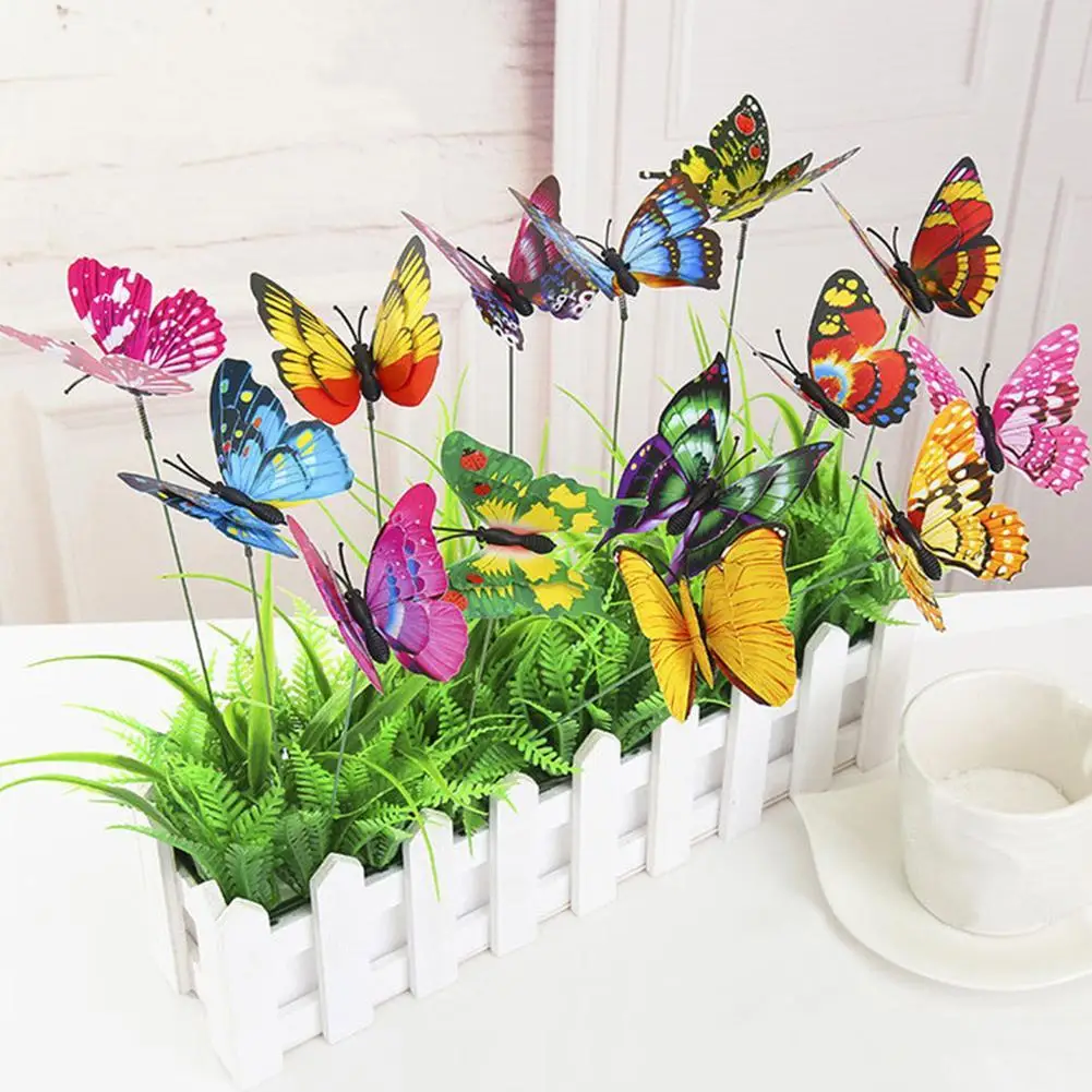 50x Artificial Butterflies Wedding Party Home Garden Decor Multicolor New 