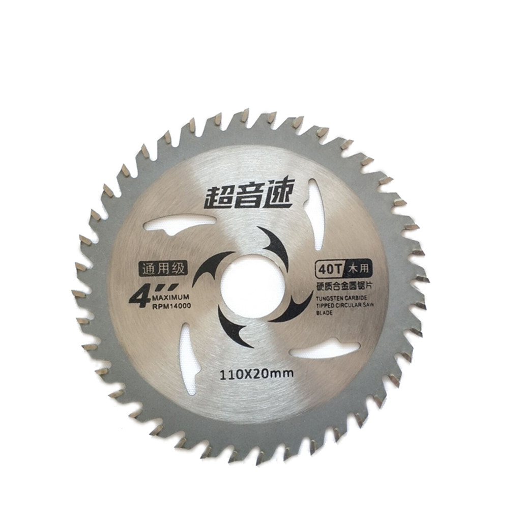 4'' 40-Tooth General Purpose Carbide Alloy Saw Blade Anti-Corrosive Coating Silver For Cutting Cement  PVC Pipe Tool Duralbe