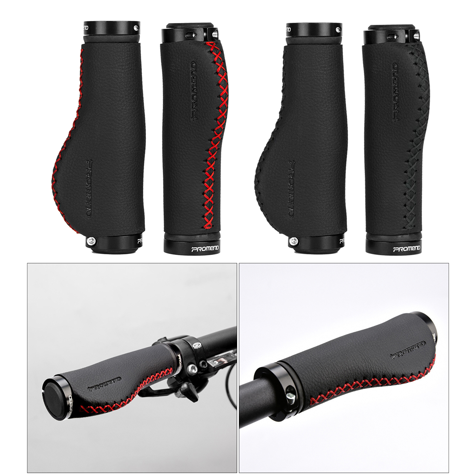1 Pair Bicycle Double Metal Lock On MTB Bike Handlebar Grips Road Mountain Bikes Anti-slip Handle Bar Grippers Hand Cover
