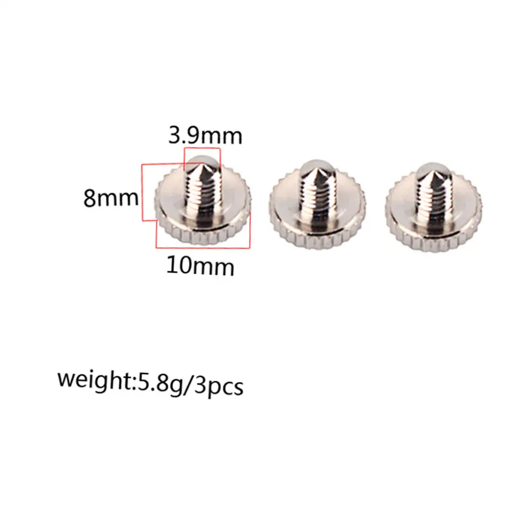 3pc Trumpet Slide Finger  Repairing Parts Replacement Screws 8x10MM