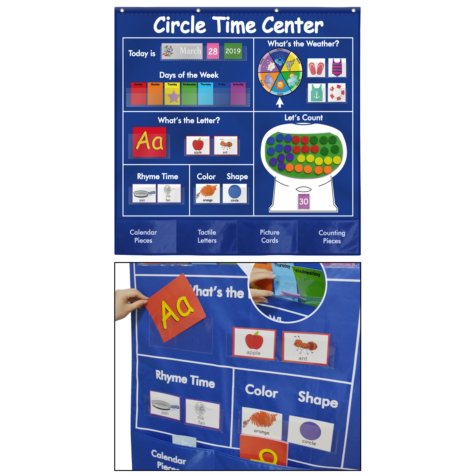 Circle Time Center Children, Toddler, Nursery, Early Learning, Kindergarten, Classroom Wall Chart Birthday Gifts