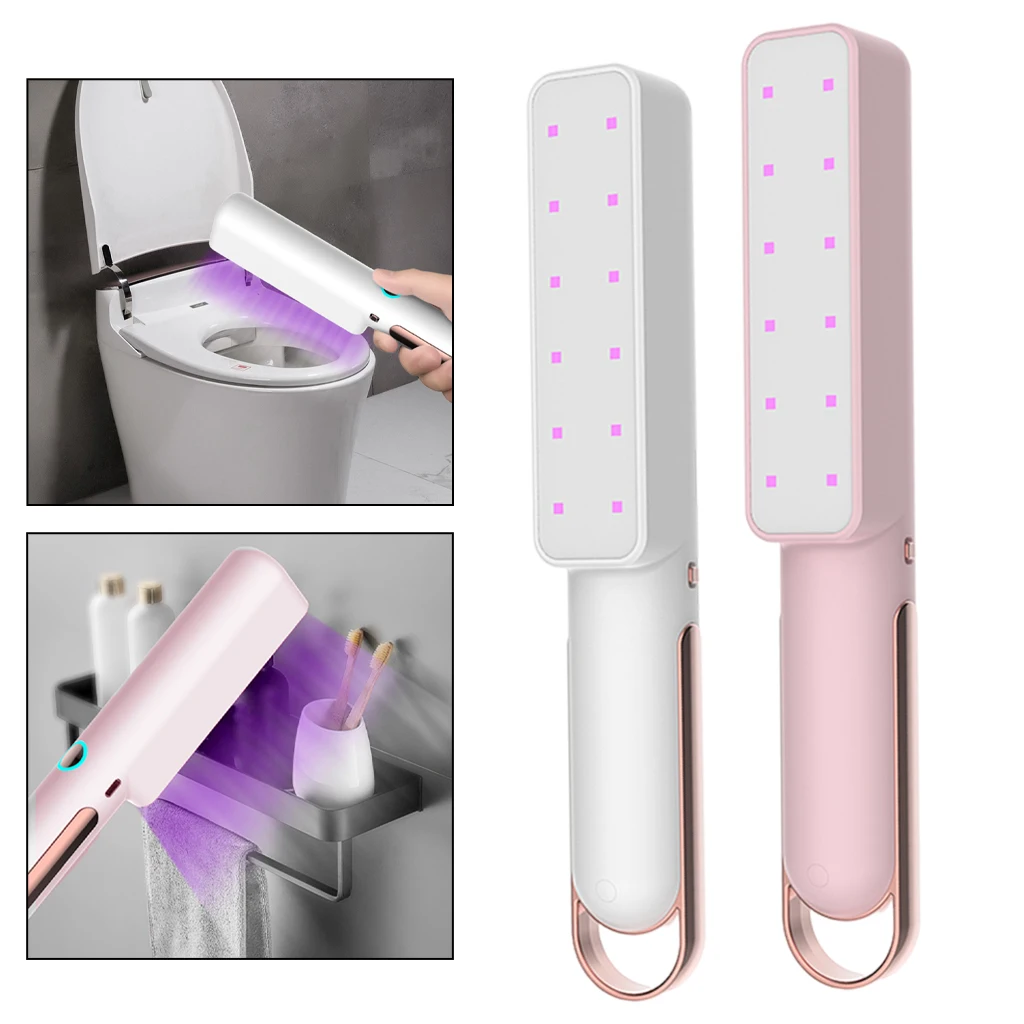 Portable UV Light Sanitizer Disinfection Lamp USB Rechargeable for Hotel Household Wardrobe