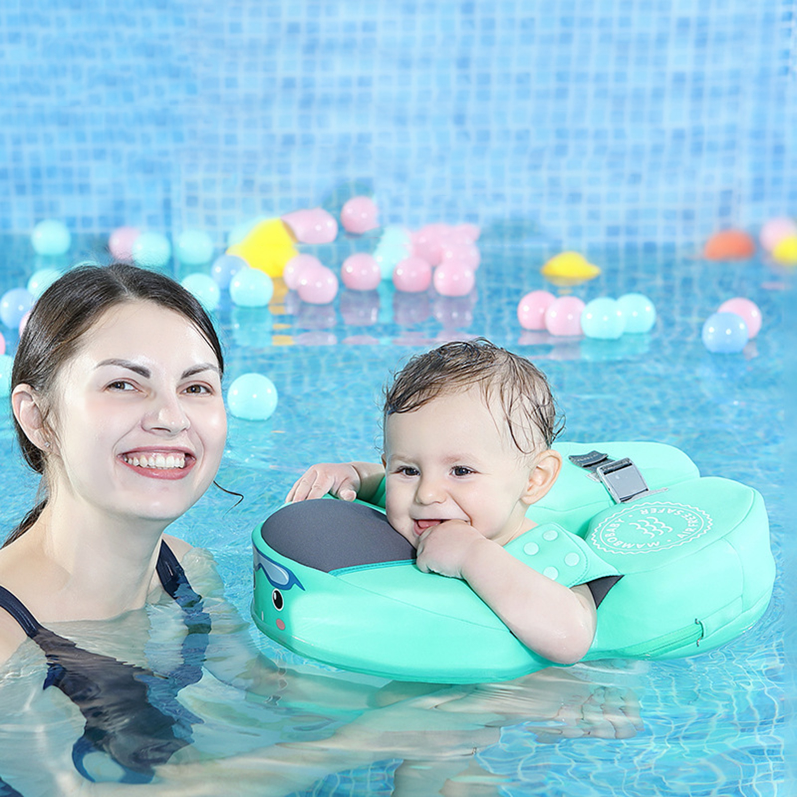 Upgrade Non Inflatable Baby Swimming Armpit Float Swim Ring Water Toys