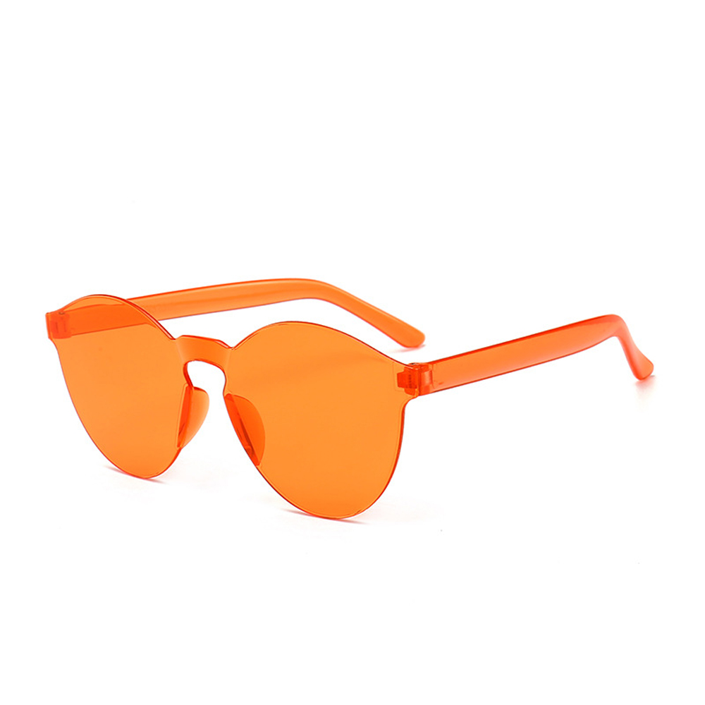 MUSELIFE Einteilige rahmenlose Sonnenbrille Damen Großhandel Mode Farbsonnenbrille Bonbonfarbene Brille Top Trendige Brillen – Detail 25