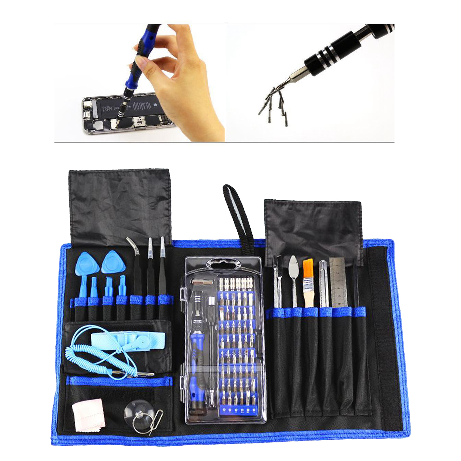 80 in 1 Precision Set Repair Tool Kit Screwdriver Set Professional with Bag for Cell Phone Smartphones  iPad Watch Tablet PC