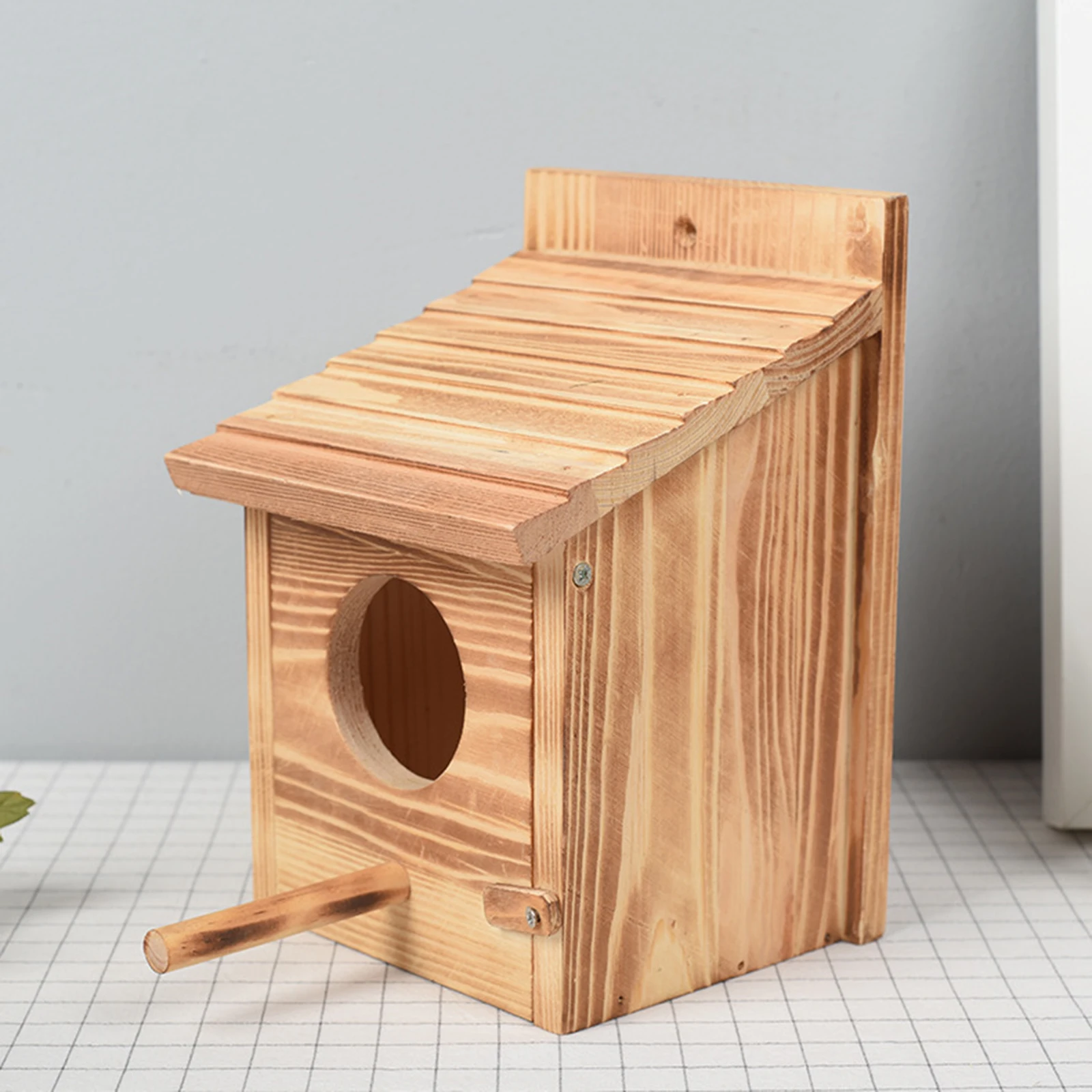 Pets Solid Wood Bird Nest Hole Outdoor Bird Nest Household Insulation Bird Cage Can Be Customized Parrot Breeding Box