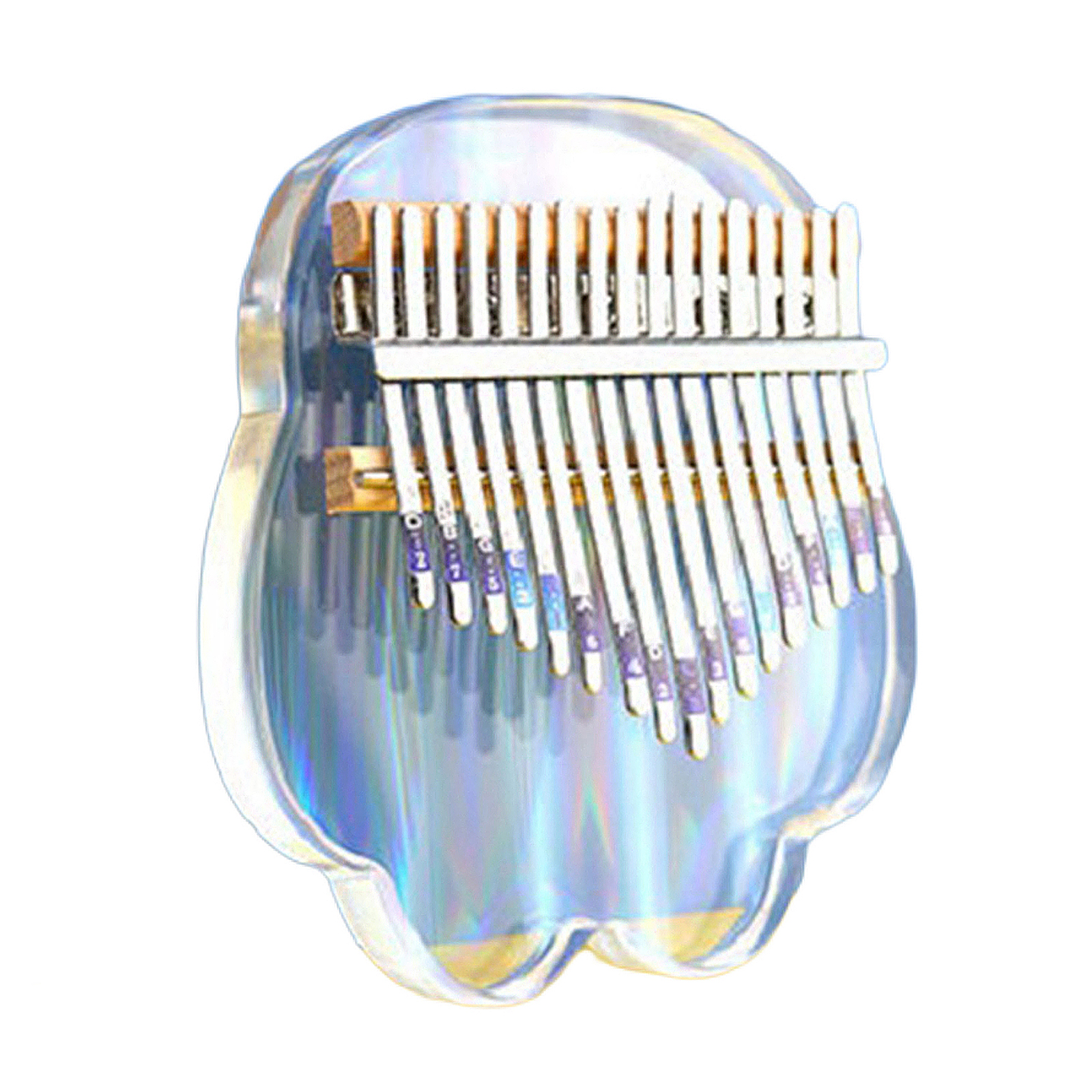 17 Keys Acrylic Kalimba Thumb Piano Finger Mbira Keyboard Music Instrument Tool for Kids Adults Beginners