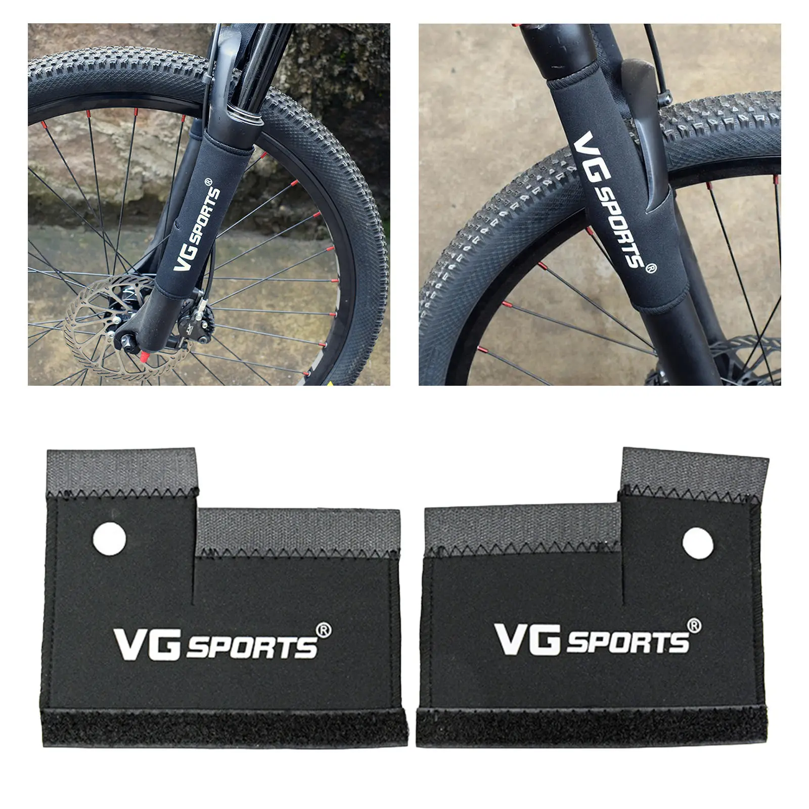 2x Bike Front Fork Protective Pad  Wrap Cover Guard Accessories
