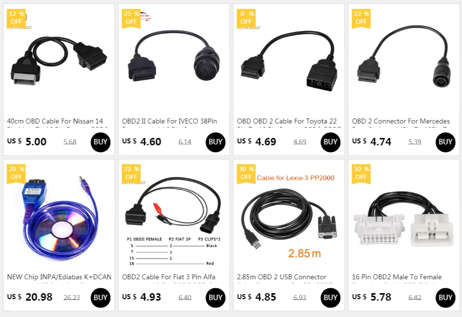 Etablere Almægtig tyk 30CM OBD II Cable 16 Pin to 16pin Socket Adapter Cable Male To Female  Connector OBD2 Extended Interface Line Car Diagnostic|cable measure|cable  adapter for tvcable adapter hdmi - AliExpress