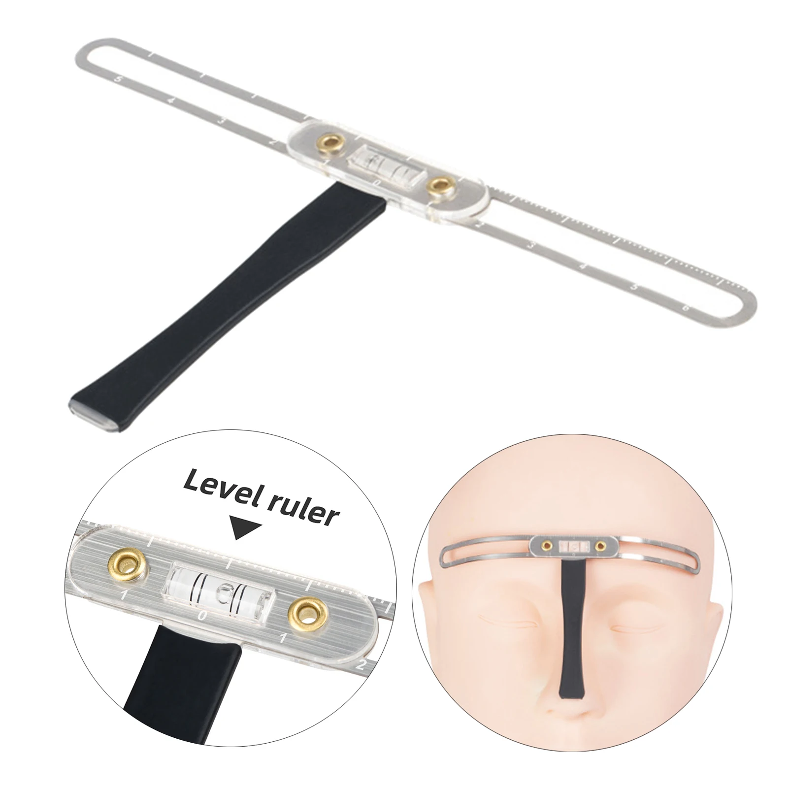 Classic Eyebrow Stencil Positioning Balance Ruler Guide Measuring Tool Grooming Stencil Shaper Tattoo Eyebrow Measuring