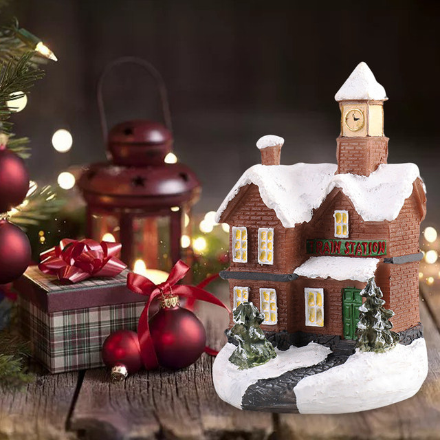 Miniature Christmas Decoration House  Christmas Decoration Liquidations -  Christmas - Aliexpress