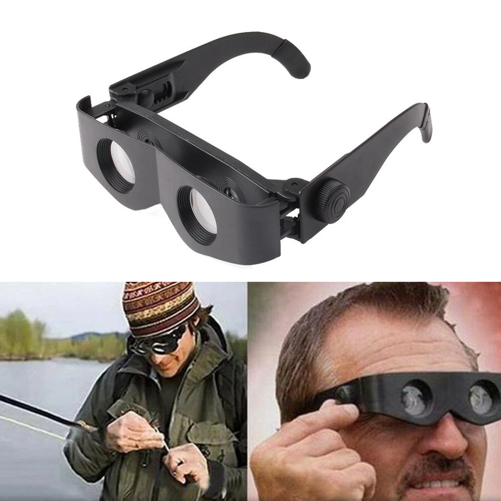 Adjustable Headband Magnifier Glasses Magnifier Hands-Free Fishing Telescope 
