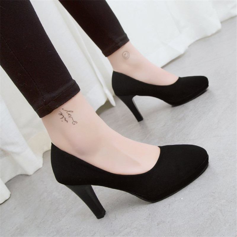 woman Pumps autumn thick heel shoes 